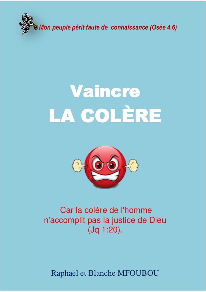 Vaincre la colère